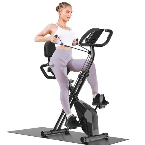 Foldable exercise bike level - exercise,
