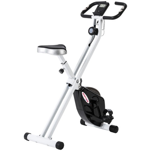 Folding quiet exercise bike - folding,