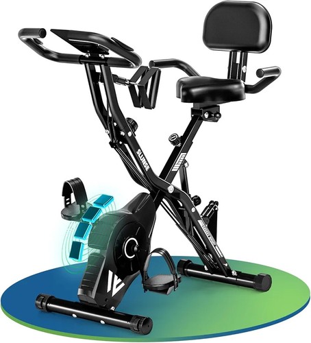 Folding exercise bike - exercise,