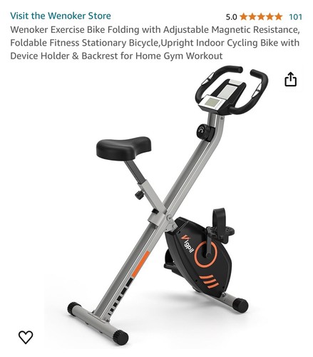 Folding exercise bike new - folding,