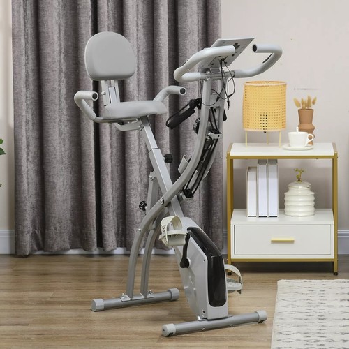 Upright exercise bike - exercise,