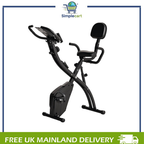 Folding exercise bike - exercise,
