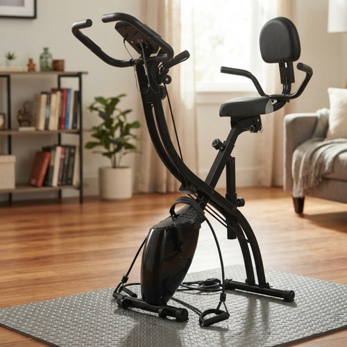 Foldable exercise bike with - foldable,